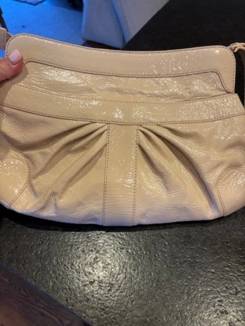 Badgley Mischka Patent Leather Handbag